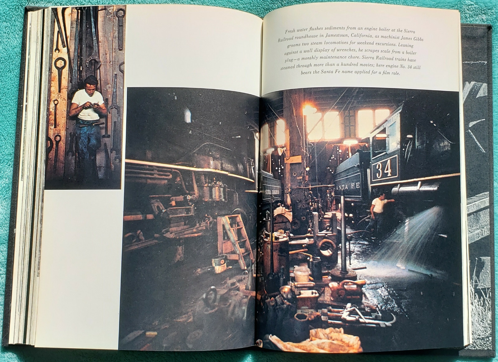 Railroads The Great American Adventure Charlton Ogburn 1977 Hardcover 205 Pages
