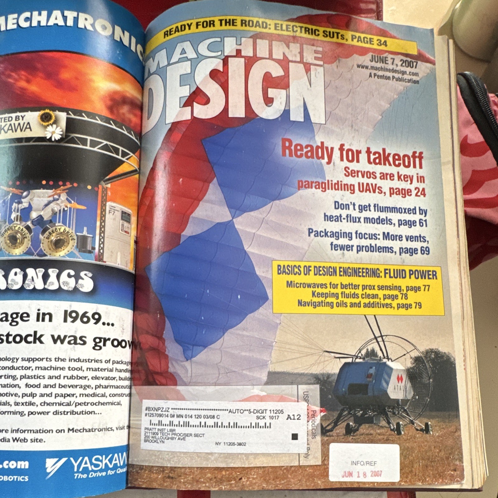 Machine Design magazine stack April-July 2007 illustrated English (3 issues)