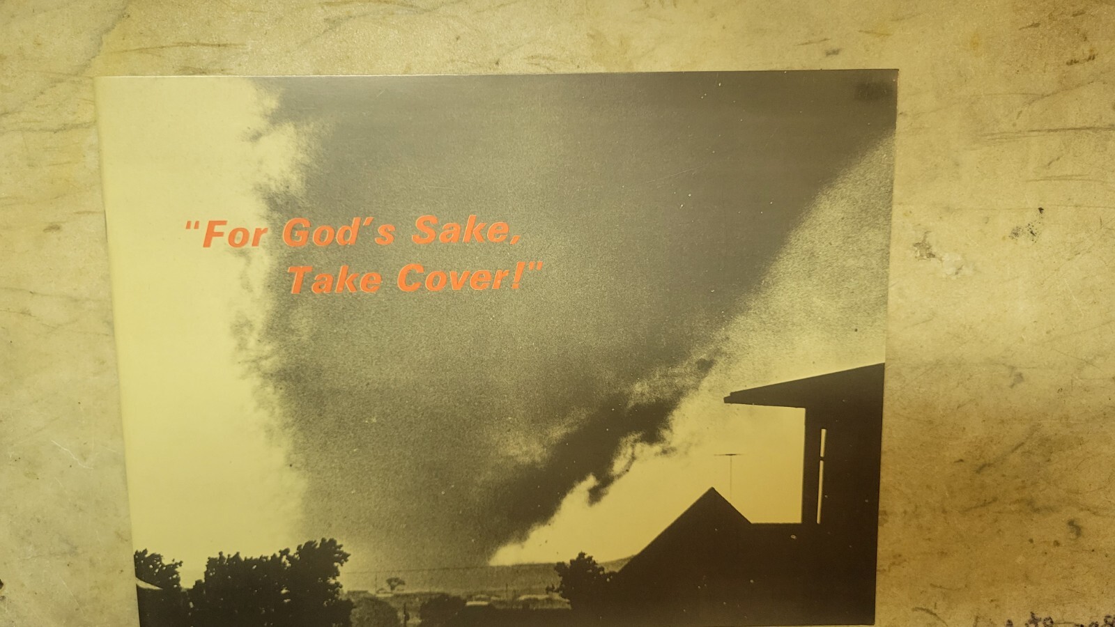 1966 For God&rsquo;s Sake Take Cover Topeka WIBW Tornado Book New Old Stock Original