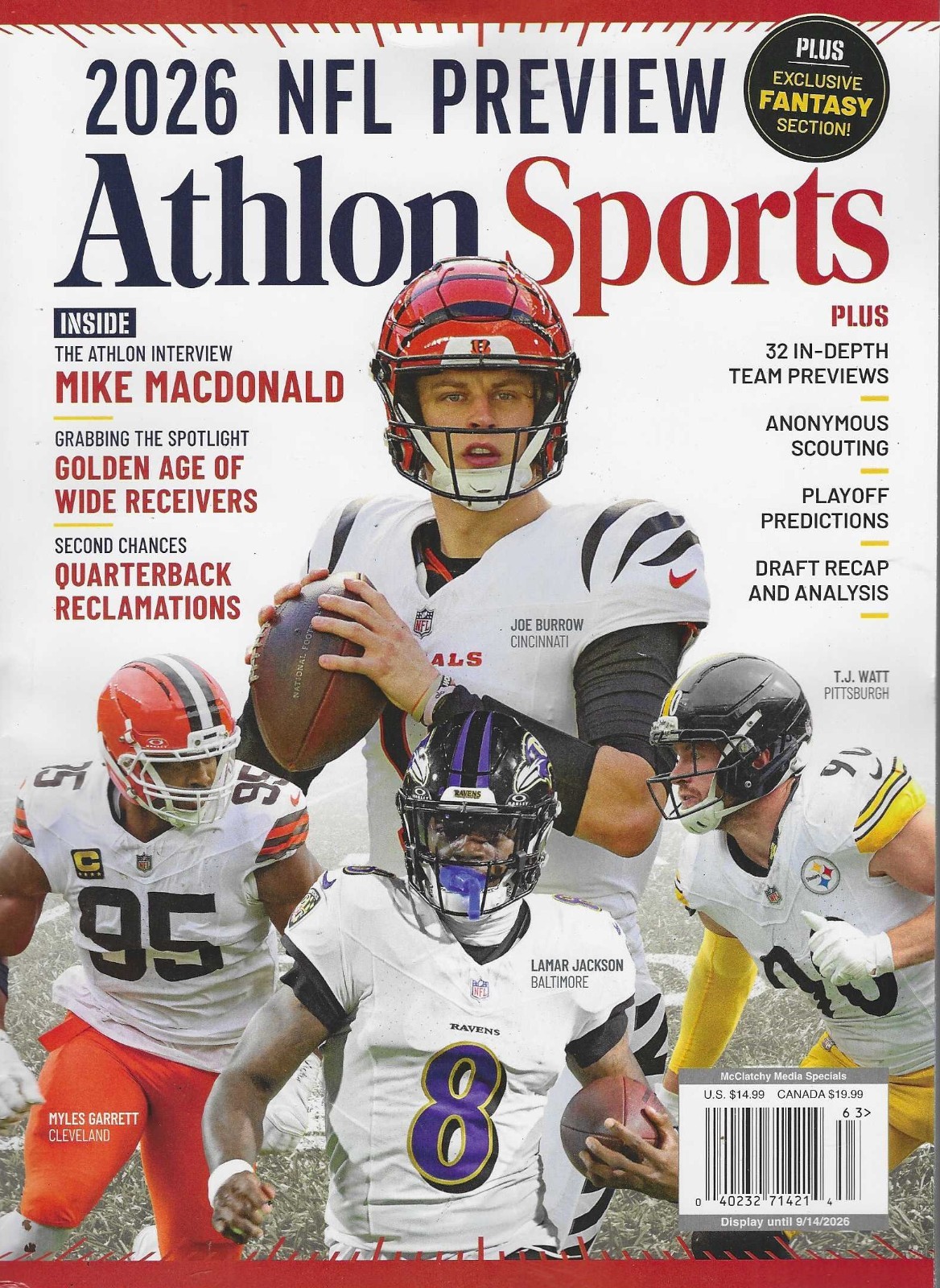 Athlon Sports Magazine 2026: Pro Football Preview (The Bengals Cover)