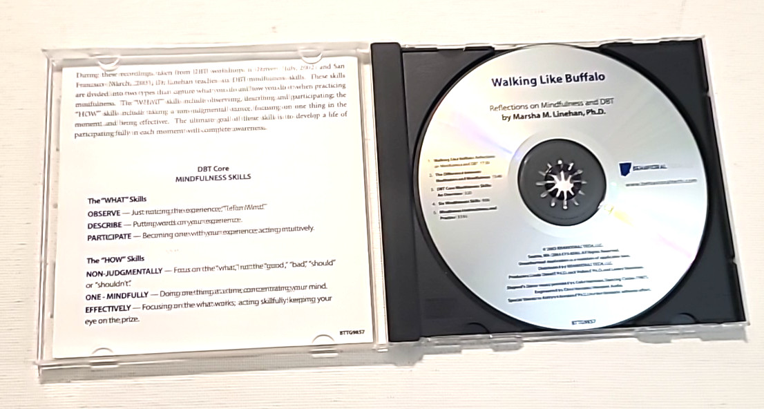 Walking Like Buffalo Reflections on Mindfulness & DBT Marsha M. Linehan CD-ROM