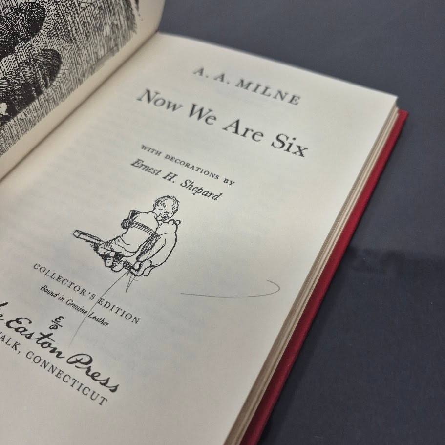 Now We Are Six A.A. Milne EASTON PRESS Red Leather Bound 1985