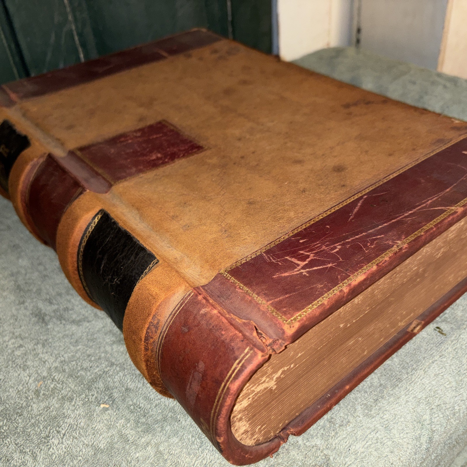 Huge Antique 1905 Ledger (Howard R. Rohn of Garfield, Berks Co. PA)