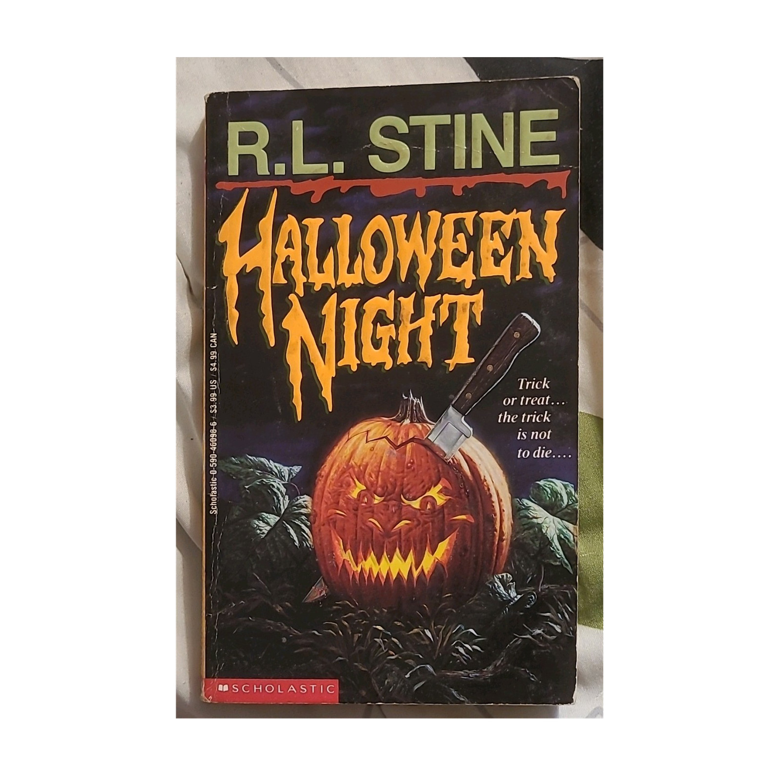 Halloween Night R.L. Stine PB Scholastic Inc. 1990s Horror Vintage English