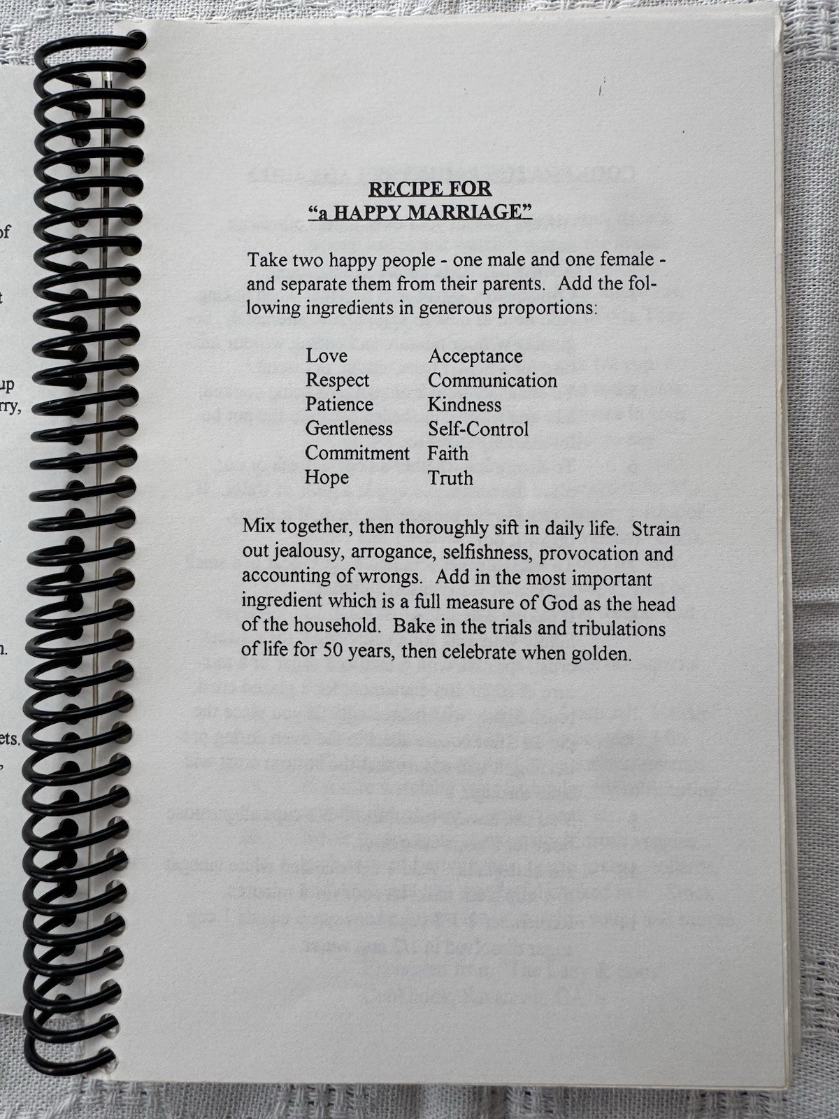 Community United Methodist Church Cookbook, Spiral-bound, 2003, 205 Pages RARE