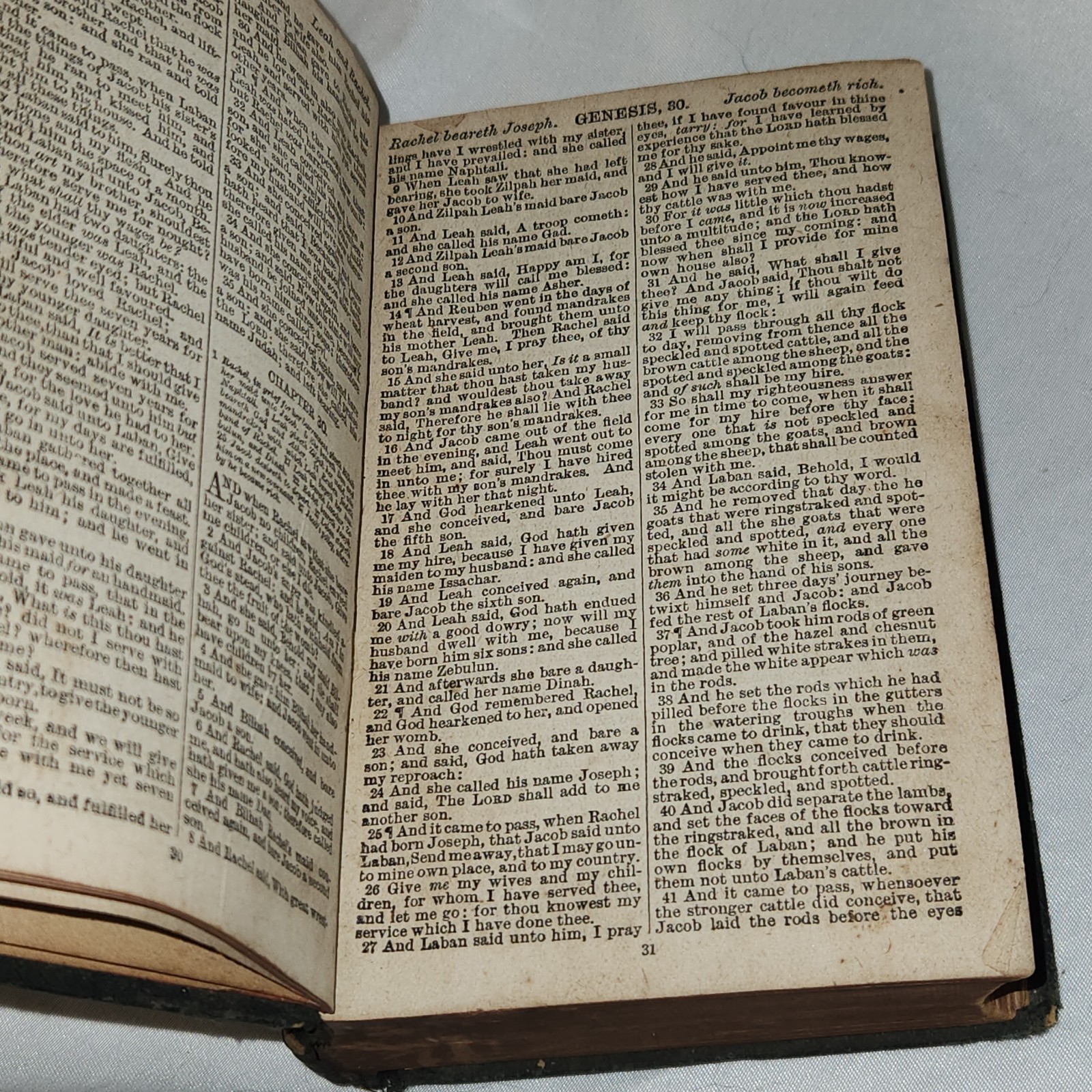 1919 Holy Bible Cambridge University Press British Foreign Society Antique