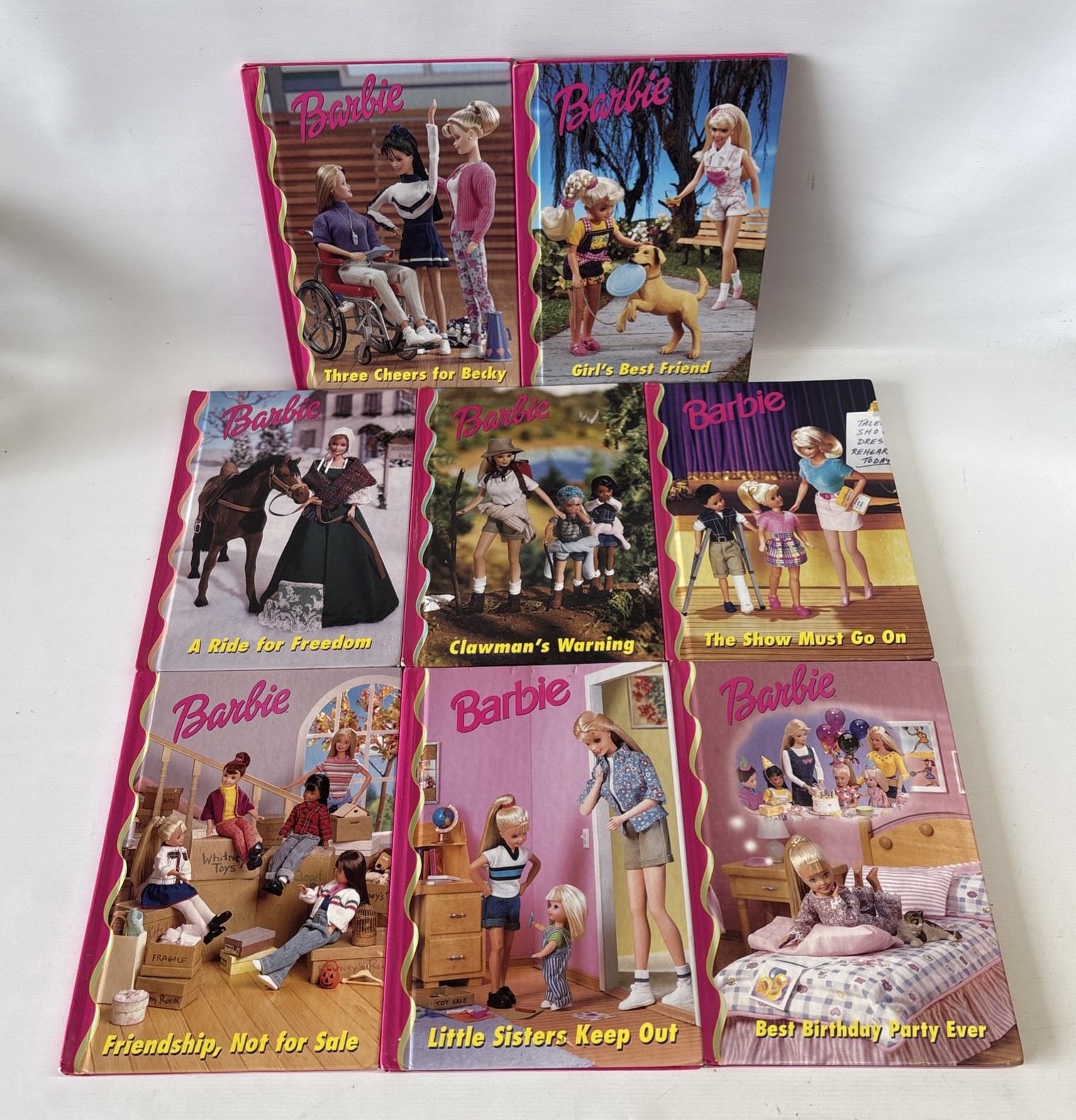Barbie & Friends Barbie Core Grolier Books Club 1990&rsquo;s Hardcover Book Lot Of 8
