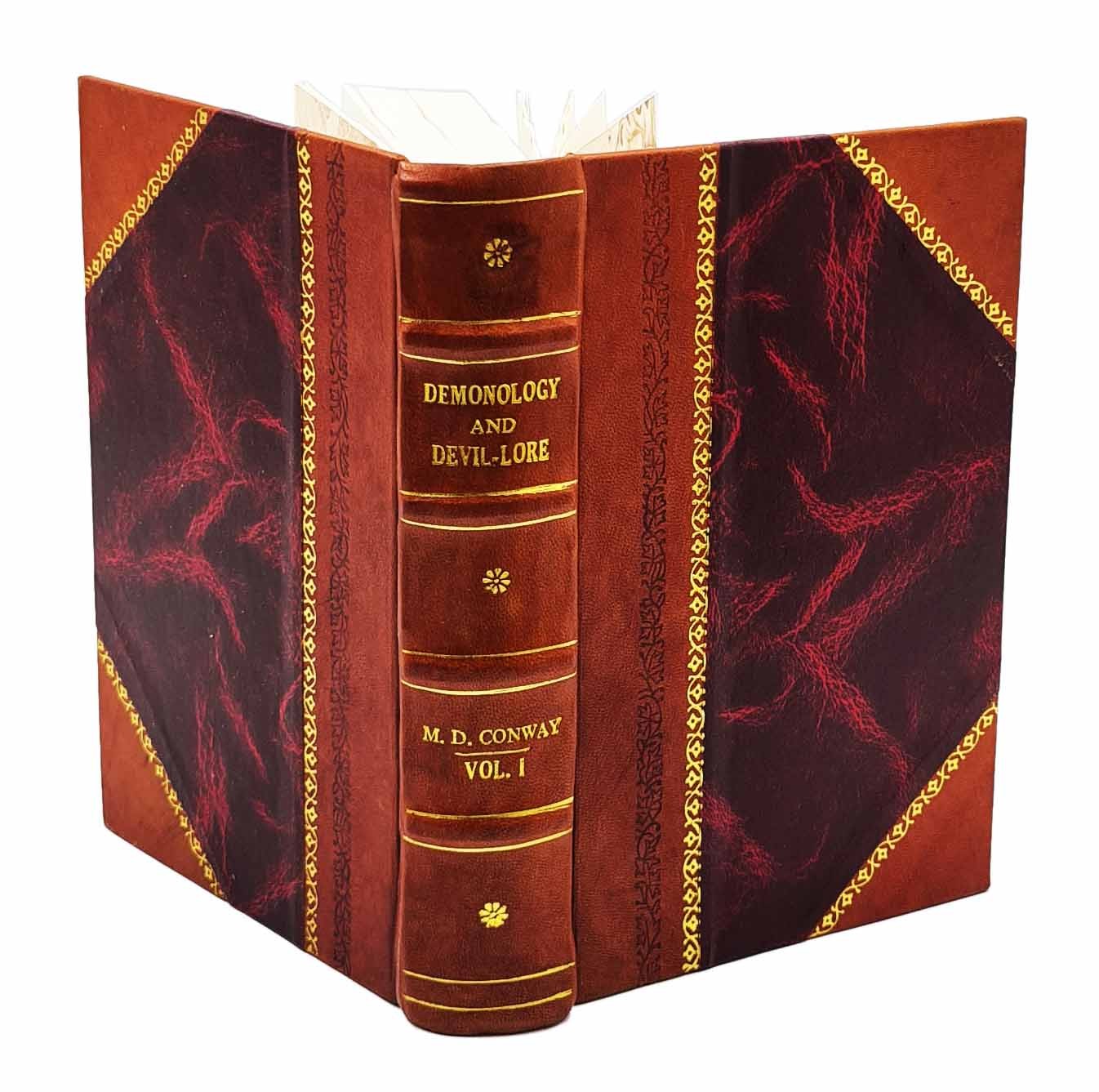 Demonology and devil-lore 1879 [LEATHER BOUND] BY Conway, Moncure Daniel