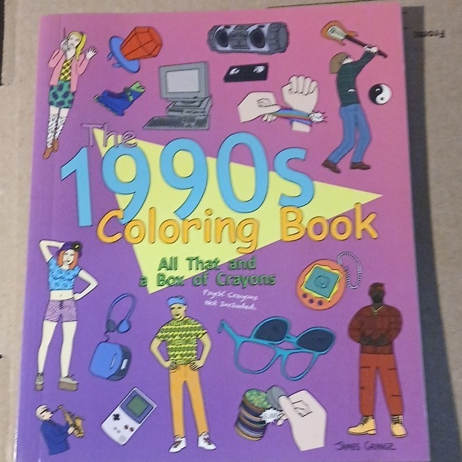 Ulysses Press 1990s Coloring Book Paperback 1990s Popular Culture Trivia