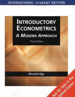 Introductory Econometrics by Jeffrey Wooldridge