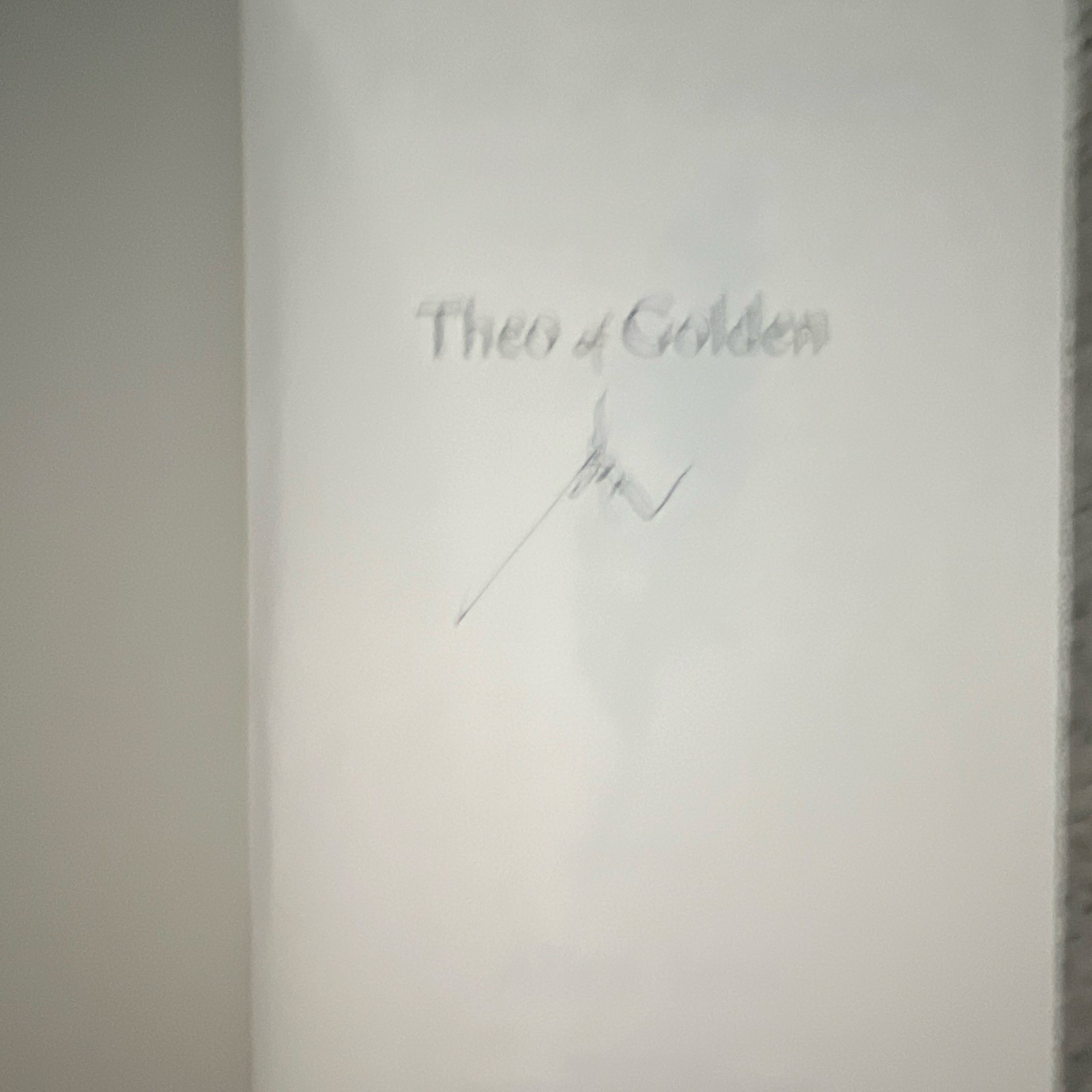 Allen Levi Theo of Golden Hardcover Novel Signed Inscribed 2025 Atria