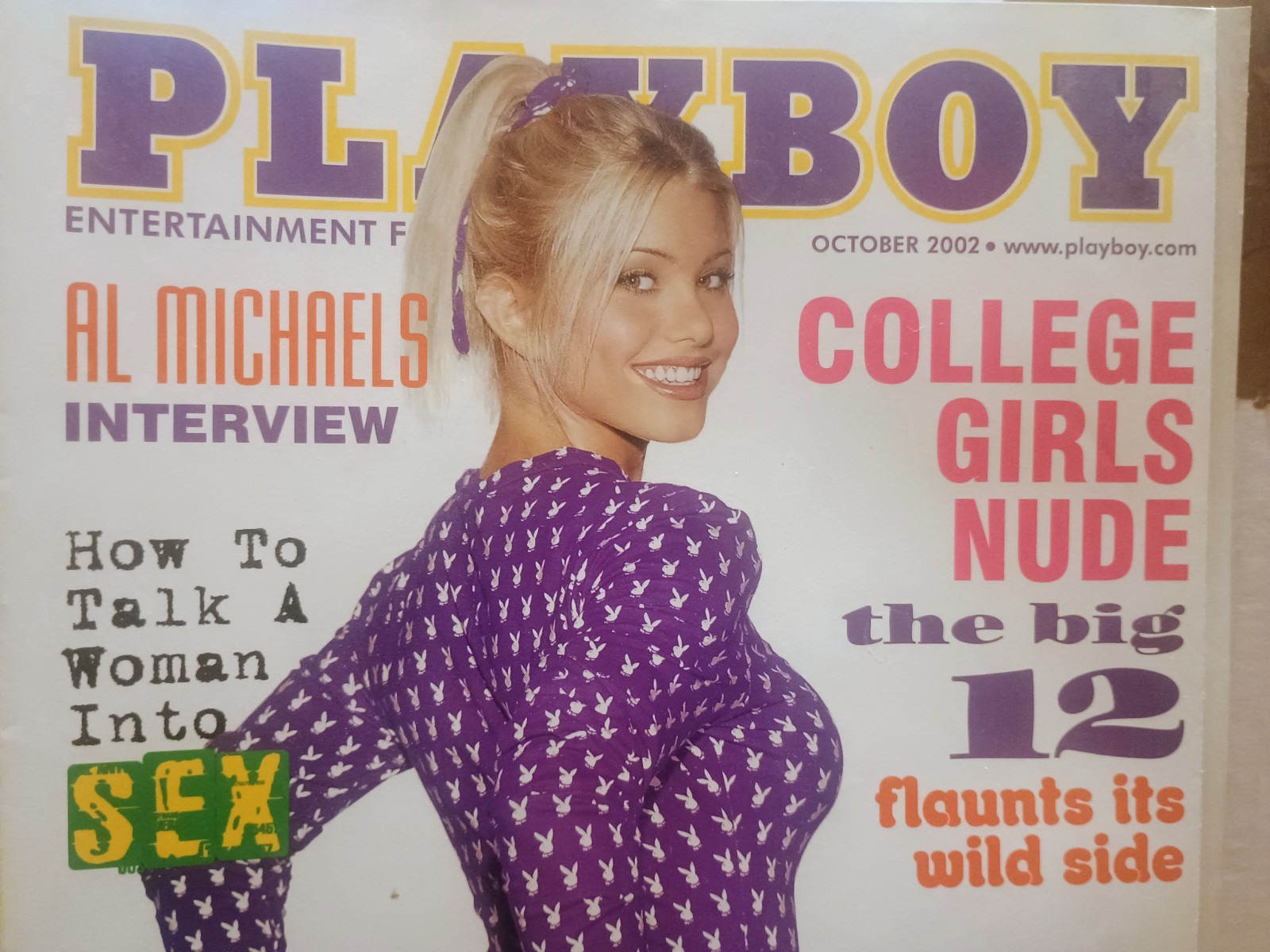 PLAYBOY MAGAZINE October 2002 with TERI HARRISON / Juggy Girls / COLLEGE GIRLS