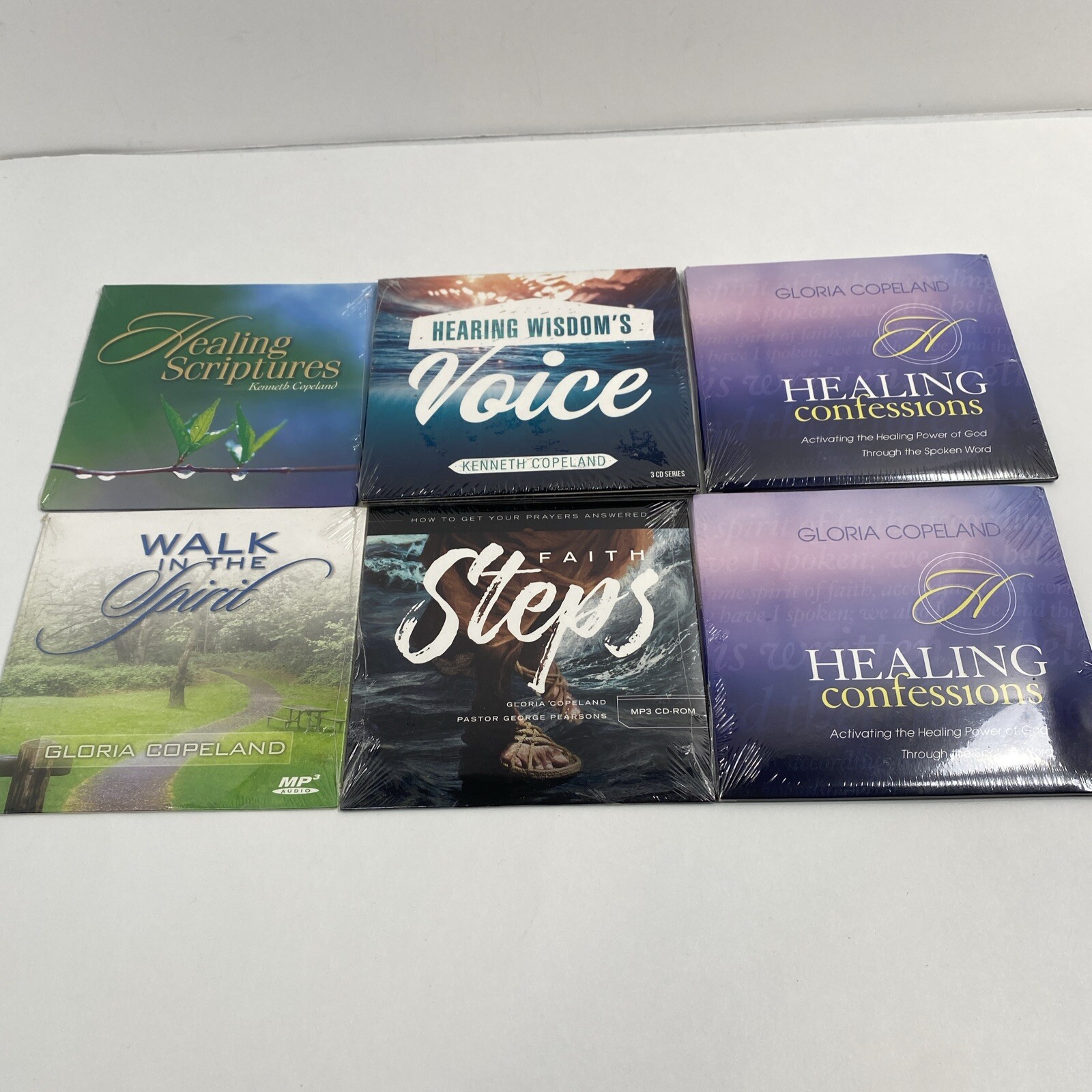 6 Kenneth & Gloria Copeland CD Lot Hearing Wisdoms Voice Faith Steps Walk Spirit