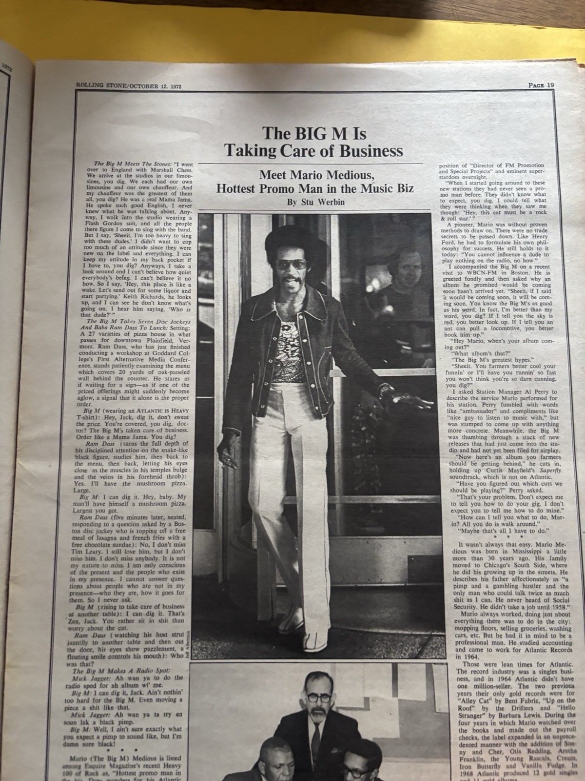 Rolling Stone magazine newspaper October 12 1972