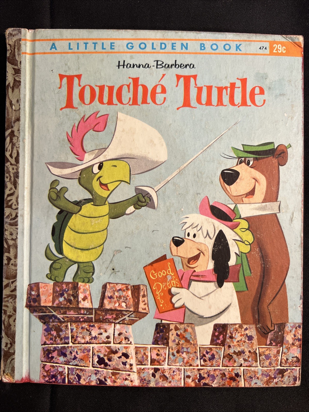 Vtg A Little Golden Book Hanna-Barbera Touché Turtle .29 474 1962 #4350