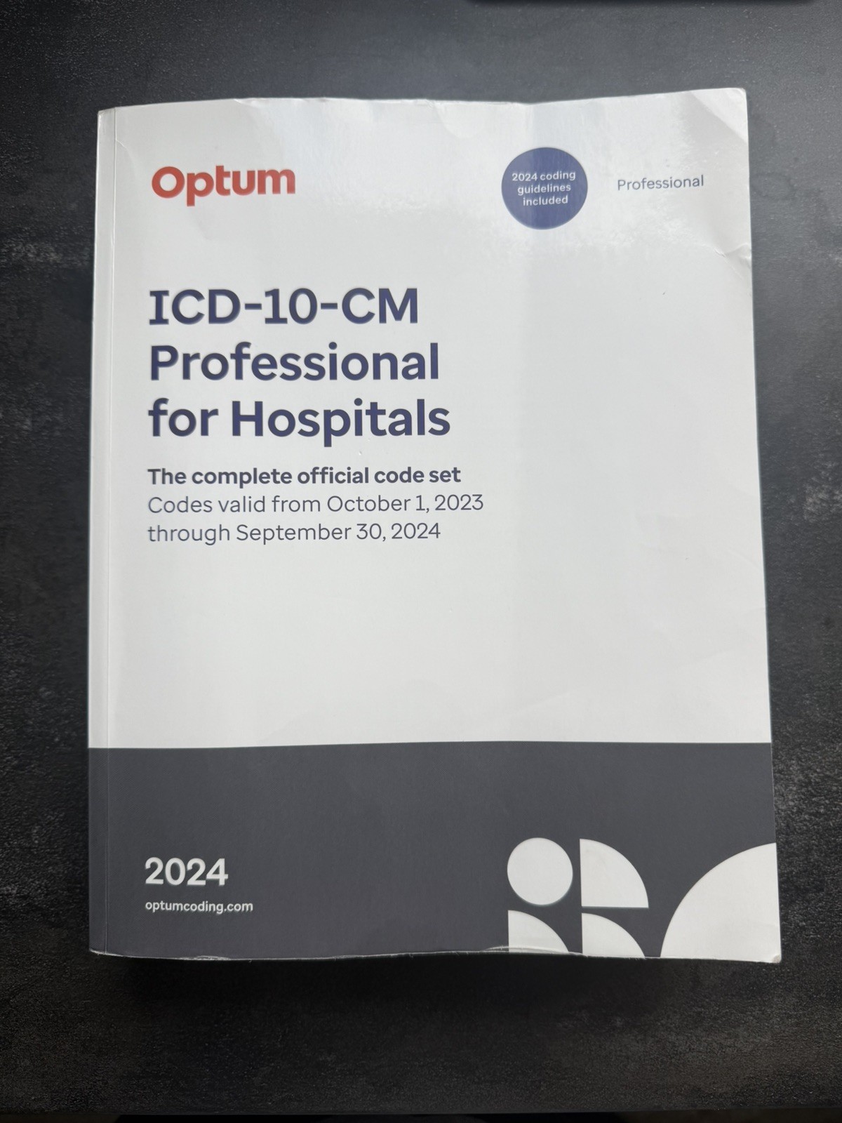 Optum ICD-10-CM Professional for Hospitals 2024 Coding Guidelines Paperback