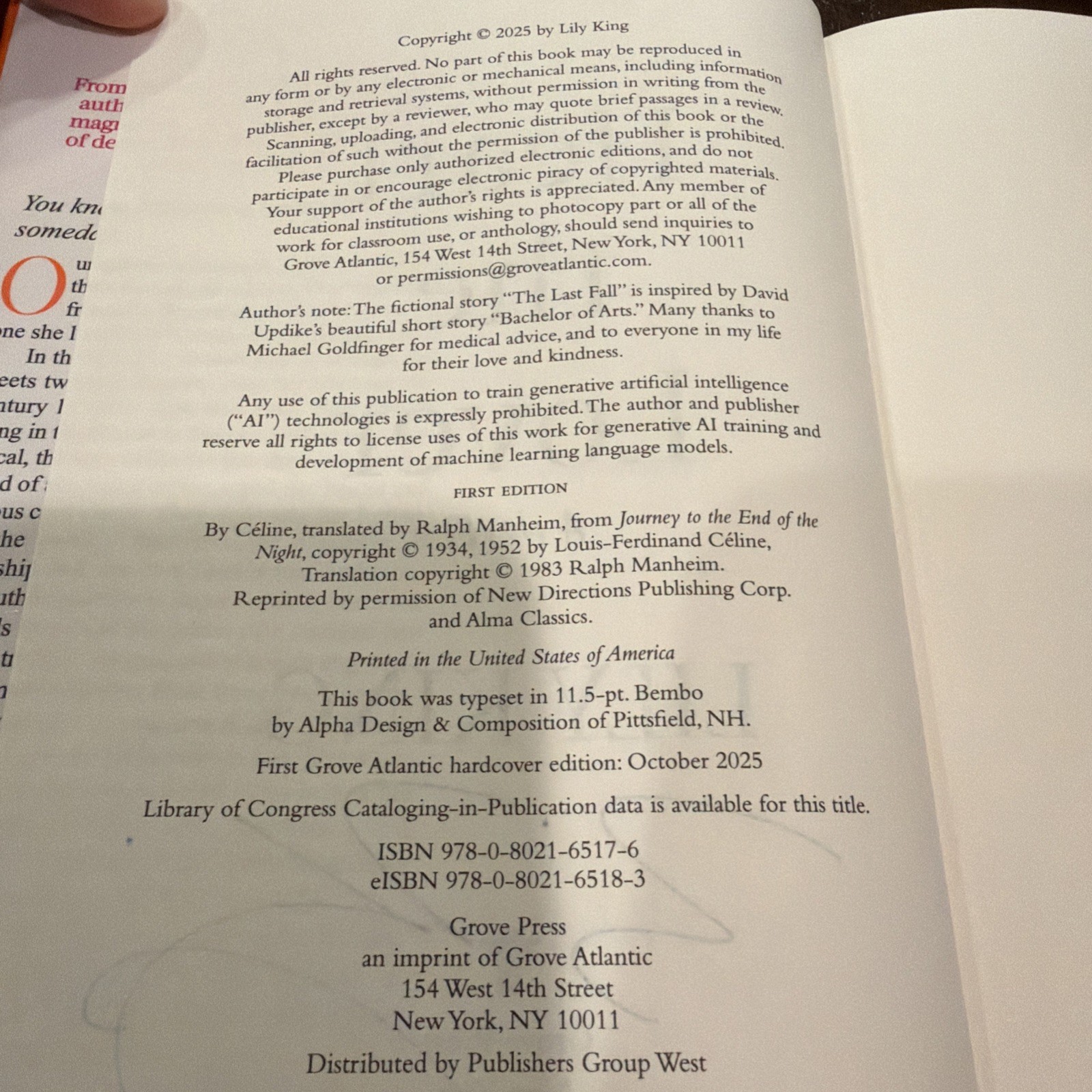 Heart The Lover By Lily King — Signed First Edition