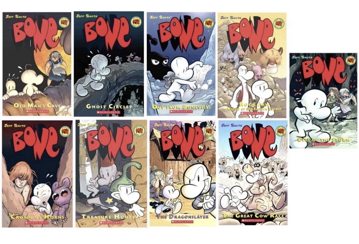 Bone Series 1 to 9 Books Collection Set By Jeff Smith NEW Paperback 2022 !!!