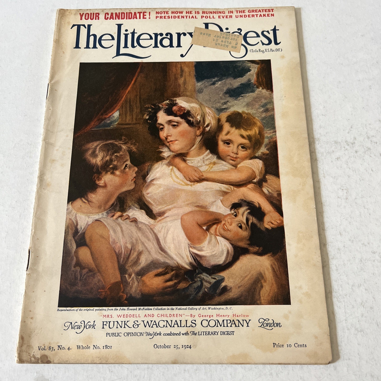 THE LITERARY DIGEST MAGAZINE OCTOBER 25 1924 NEWS GENERAL INTEREST SCIENCE, C3