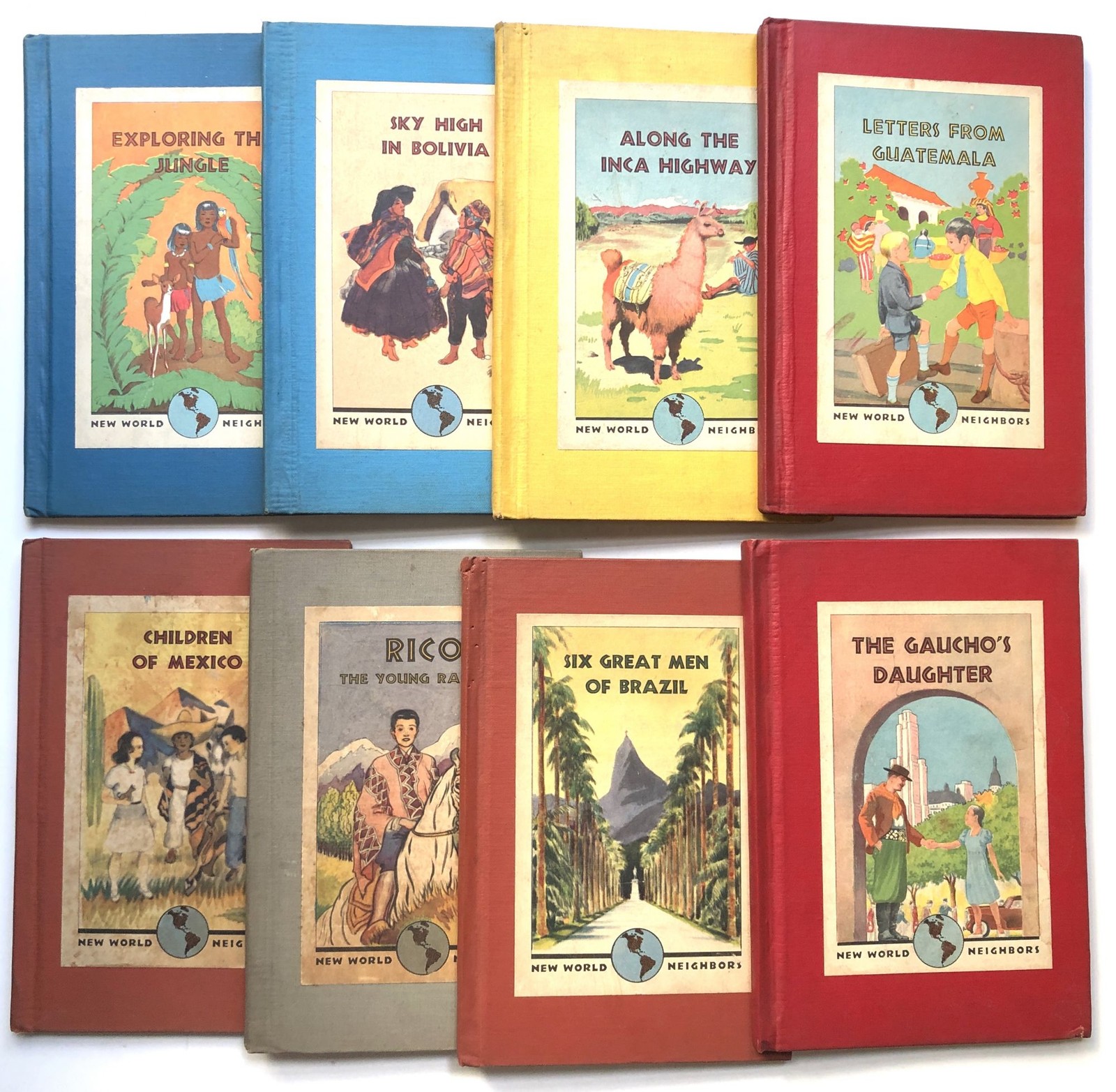 Ruth Cady Adams JoBesse / 8 volumes in the New World Neighbors series 1942