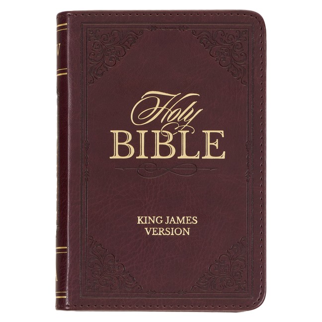 Kjv Holy Bible, Mini Pocket Size, Faux Leather Red Letter Edition – Ribbon …