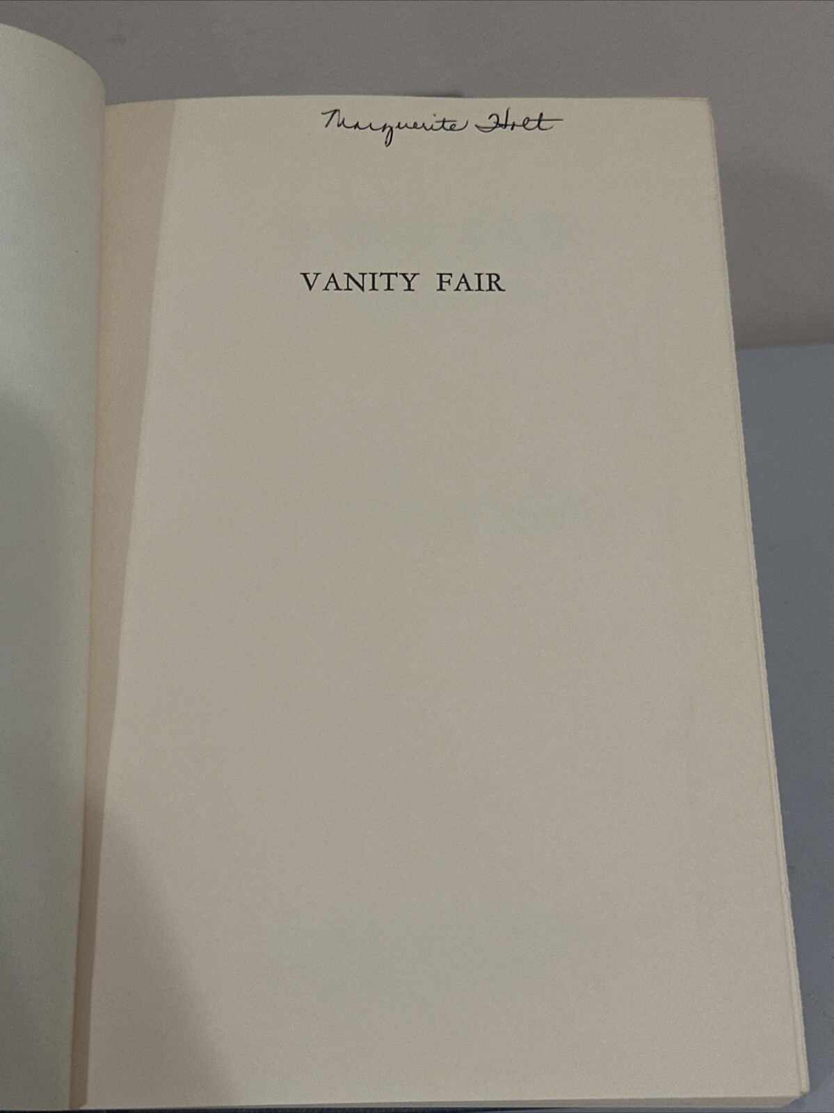 Vanity Fair Thackeray, International Collerctors Library, Leather Like, Book VTG