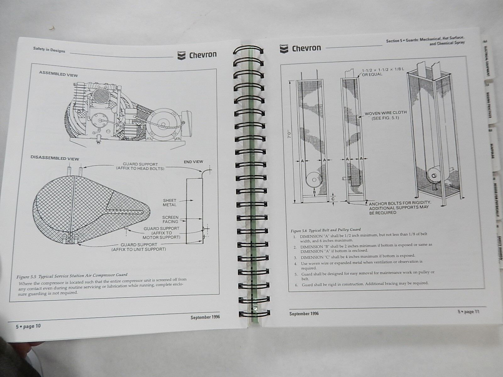 Chevron, Safety in Designs, 1996, Workplace Safety Manual, Ringbound