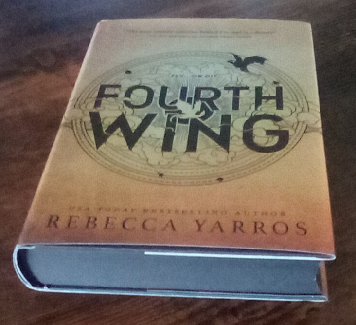 Fourth Wing *SIGNED BOOKPLATE* First Ed, First Print Sprayed Edges+ Overlays