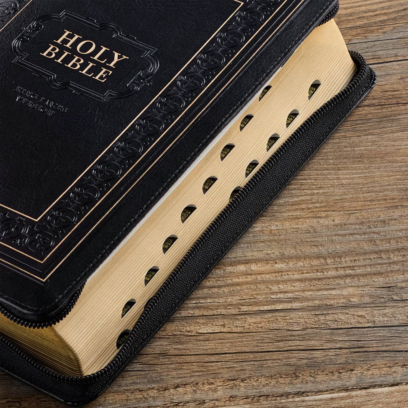 KJV Giant Print Bible Black with Zipper Faux Leather BRAND NEW in Shrink Wrap!!!
