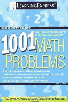 2009 PB 1001 Math Problems (1001 Series) by LearningExpress LLC Editors