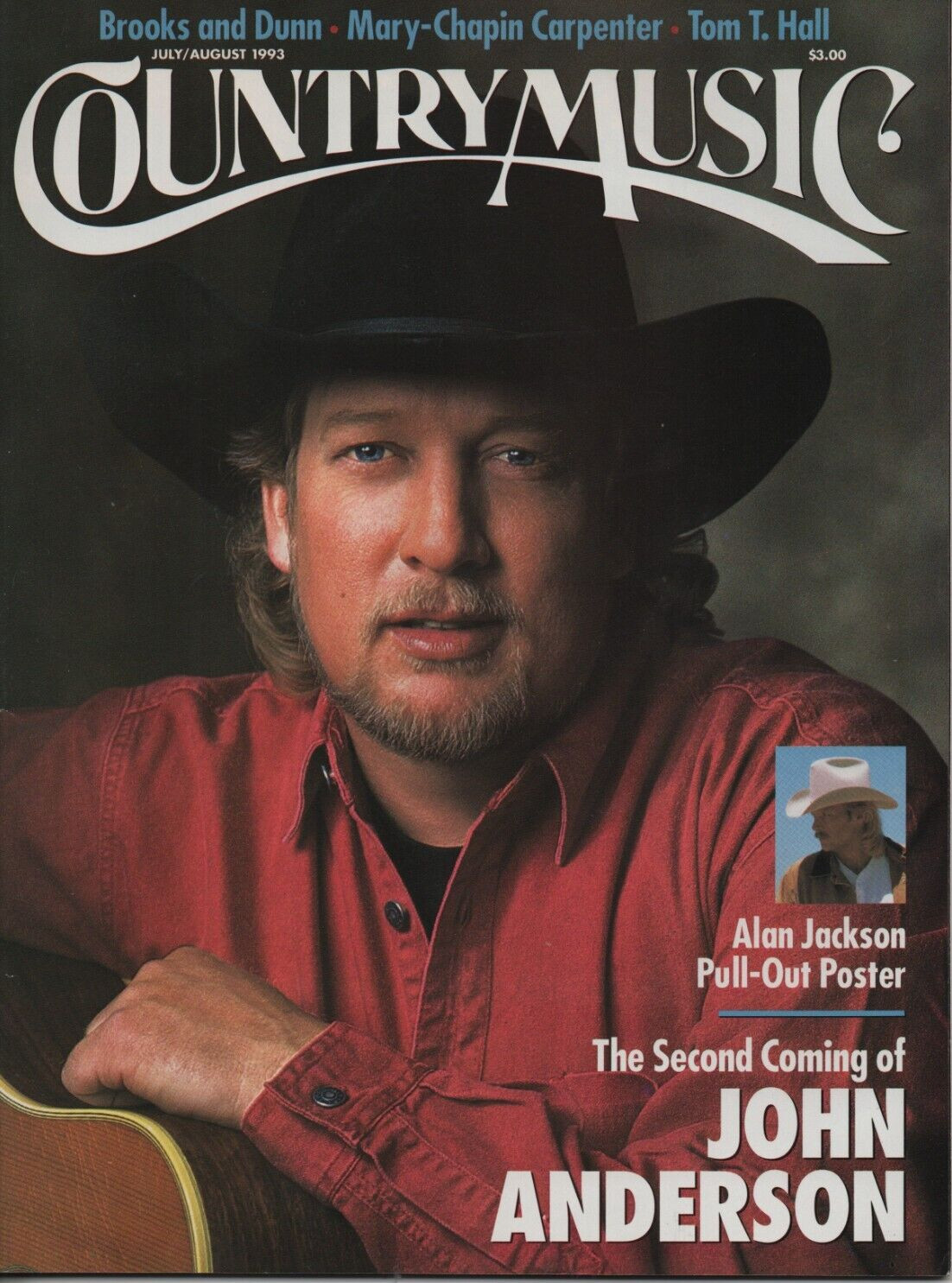 Country Music Magazine July/August 1993 John Anderson Tom T Hall Roger Miller