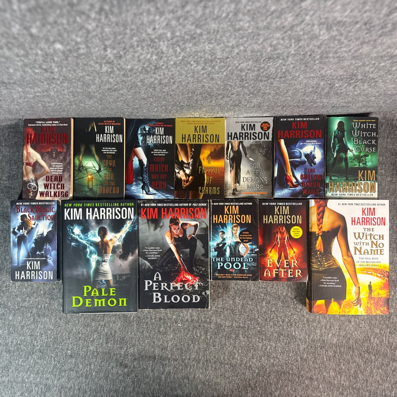 Kim Harrison The Hollows Complete Series 1-13 Book Lot Rachel Morgan HC PB