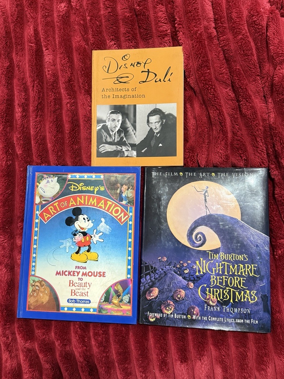 Disney Coffee Table Book Bundle Nightmare Before Christmas Dali Art Mickey Mouse