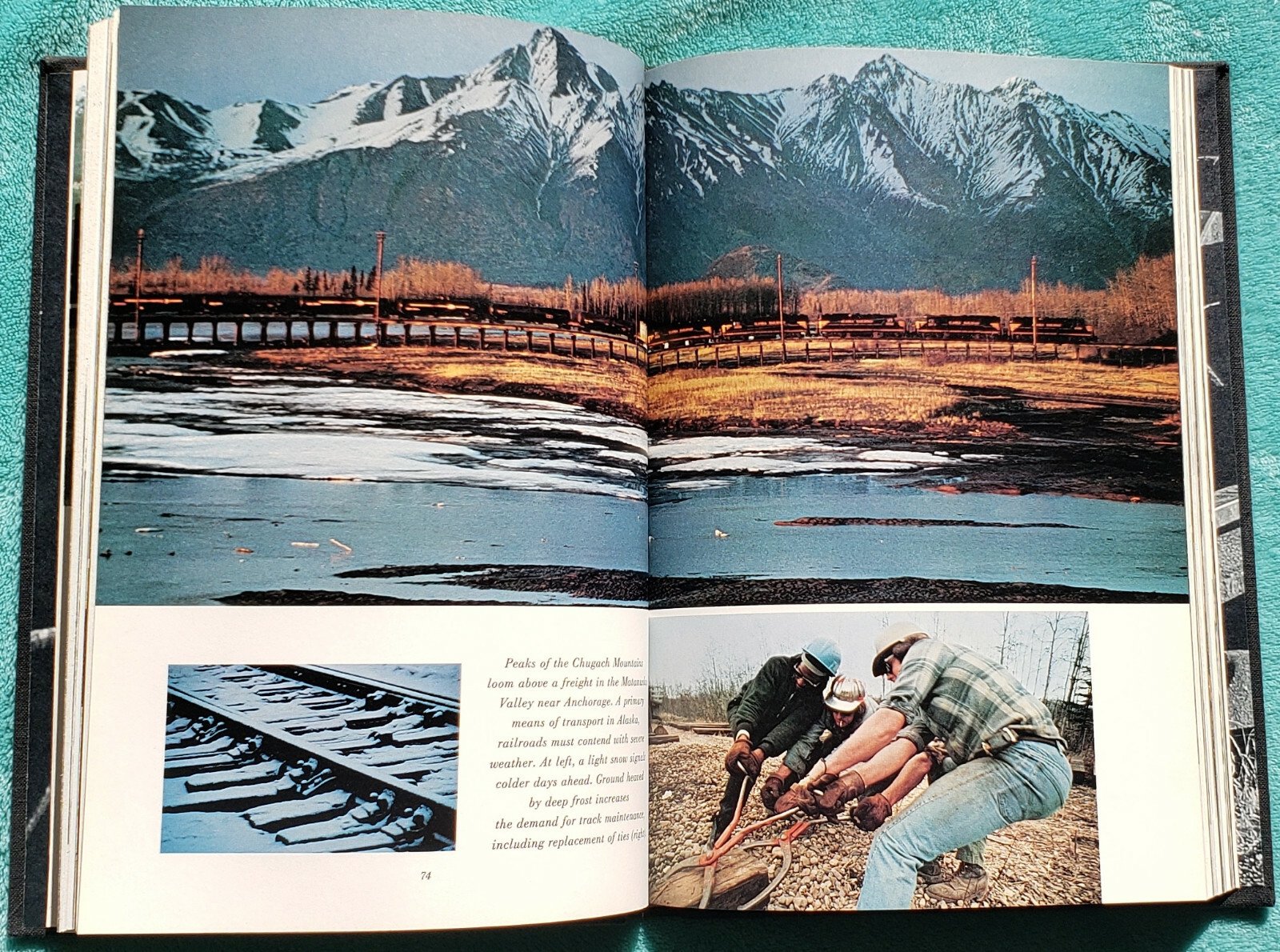 Railroads The Great American Adventure Charlton Ogburn 1977 Hardcover 205 Pages