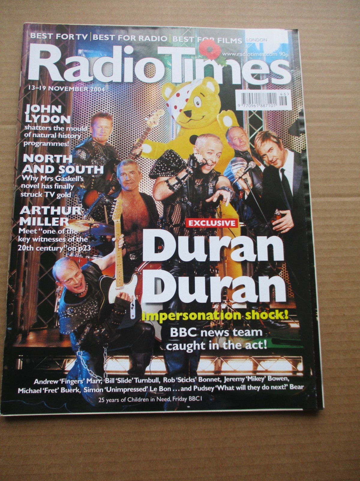 Radio Times magazine 13 – 19 November 2004 Duran Duran cover
