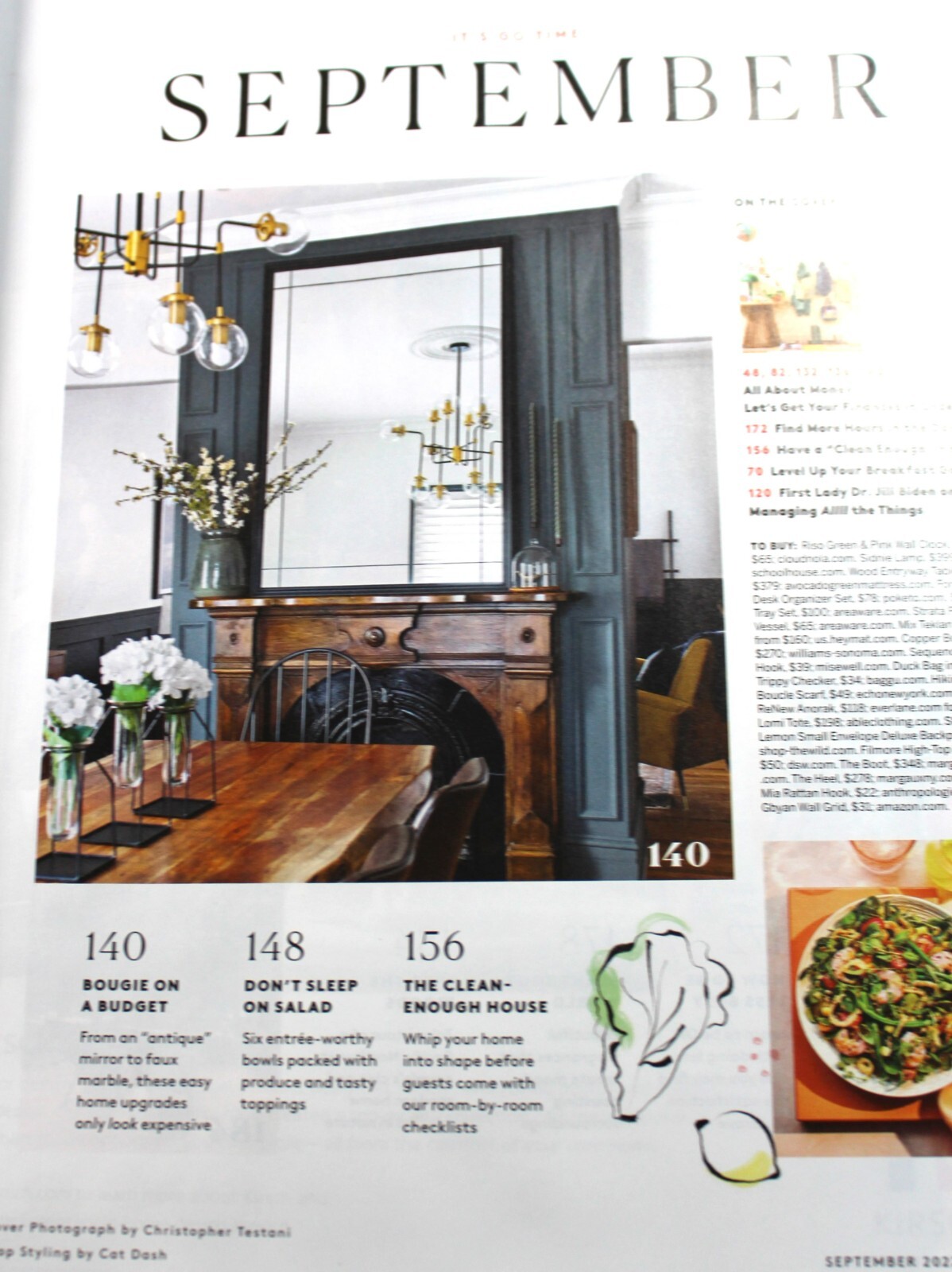 Real Simple Magazine Get organized for Fall / Dr Jill Biden September 2022