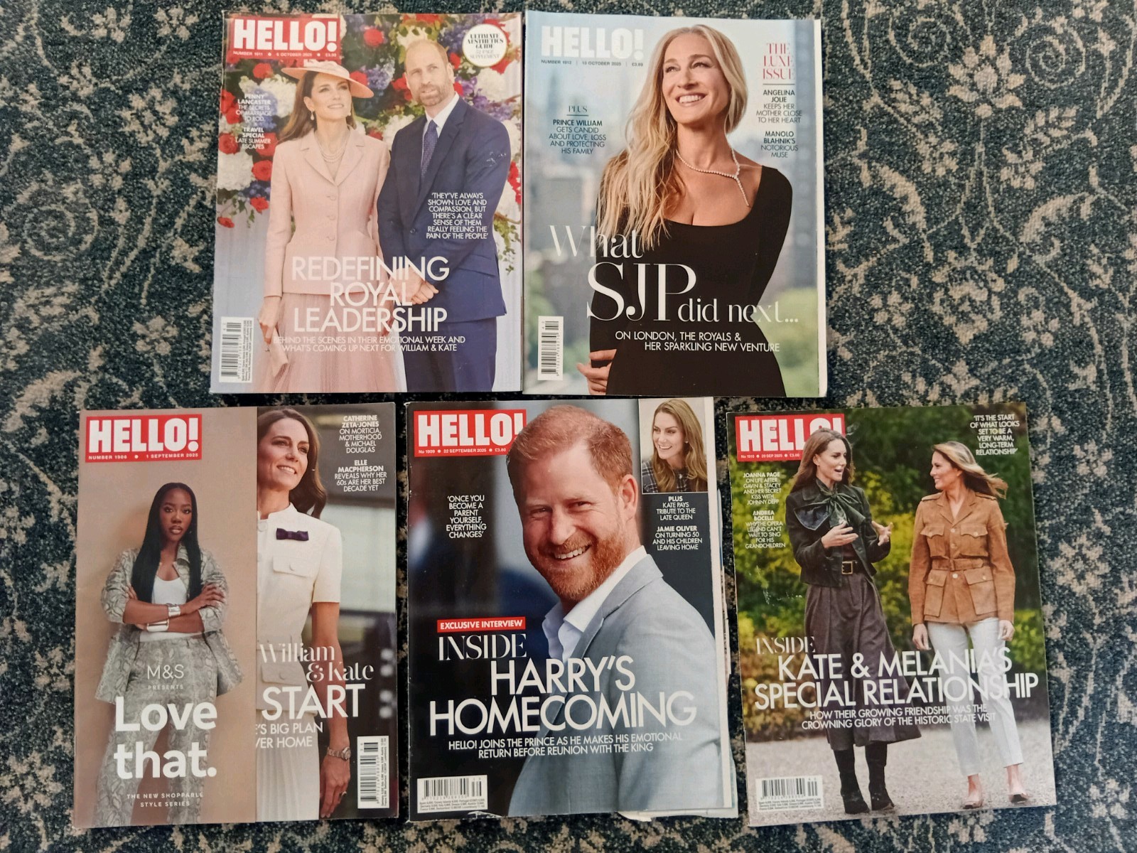 HELLO! Magazines – 5 Issues – September – October 2025 – Excellent Condition