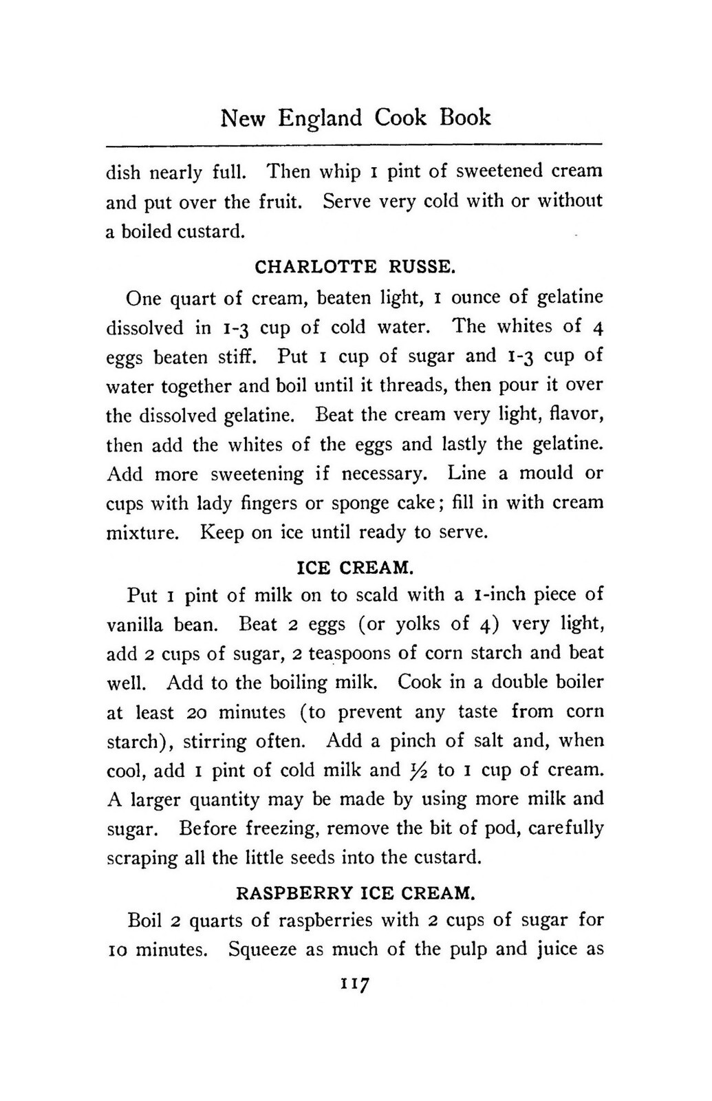 « 1909 » The New England Vintage Cook Book 180 Pages