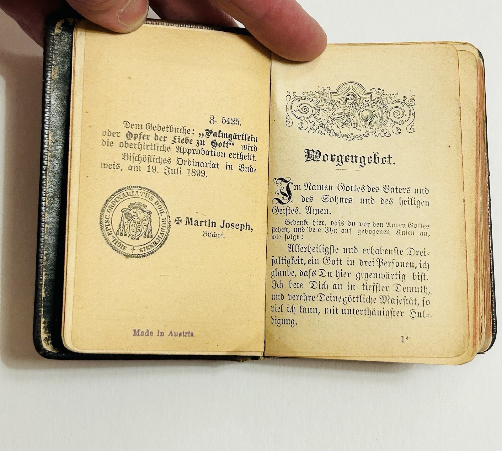 Complete Prayer & Devotional Book For Pious Catholic Christians German 1899 Mini