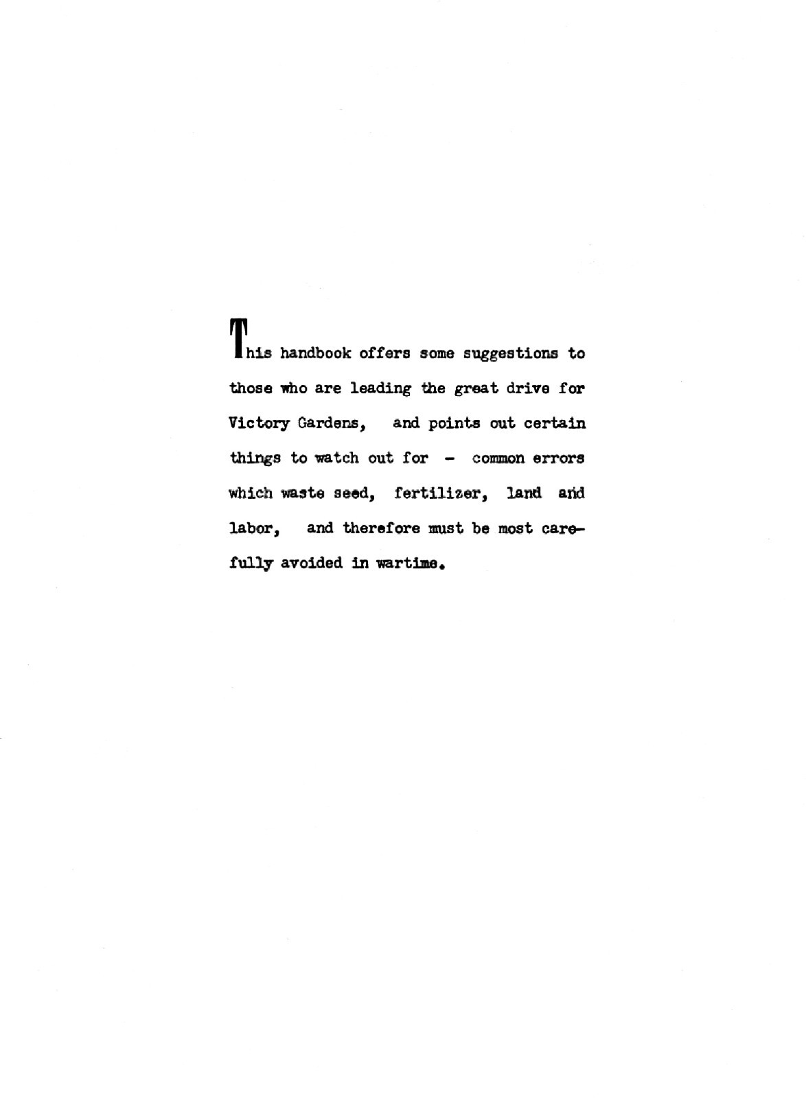 1943 Victory Garden Leader&rsquo;s Handbook