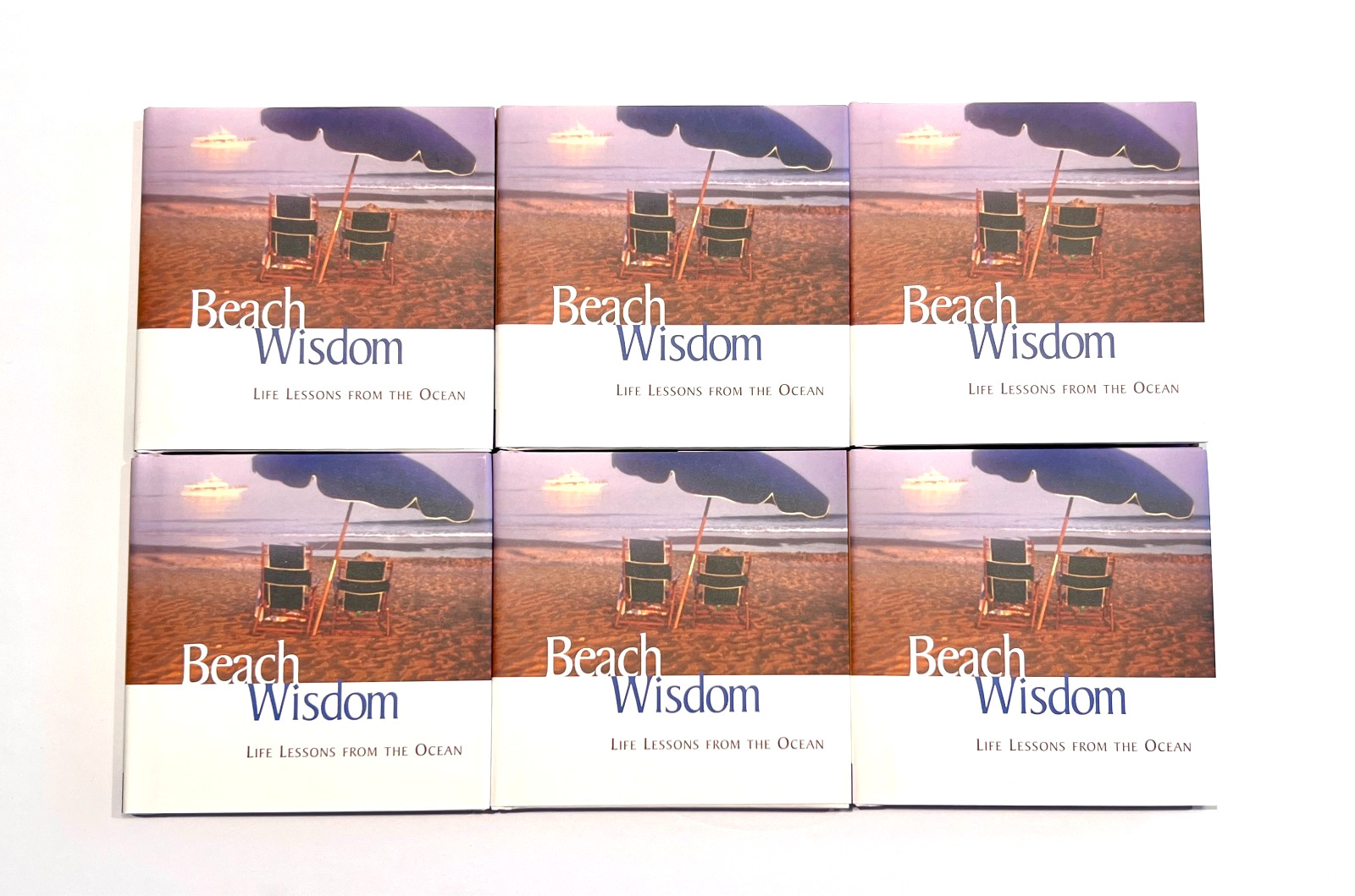 LOT of 6 Beach Wisdom:Life Lessons From The Ocean HC Books, Retail was $9.99 Ea
