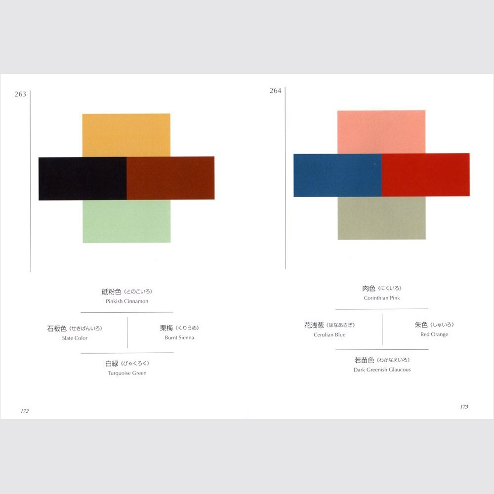 Dictionary of Color Combinations Vol.1 & 2 Japanese style design creative books