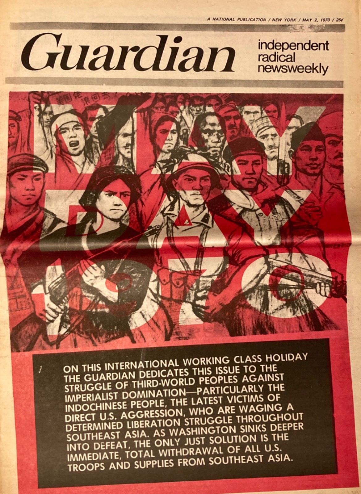 May 1970 The Guardian Independent Radical Weekly Newspaper – Socialism Labor etc