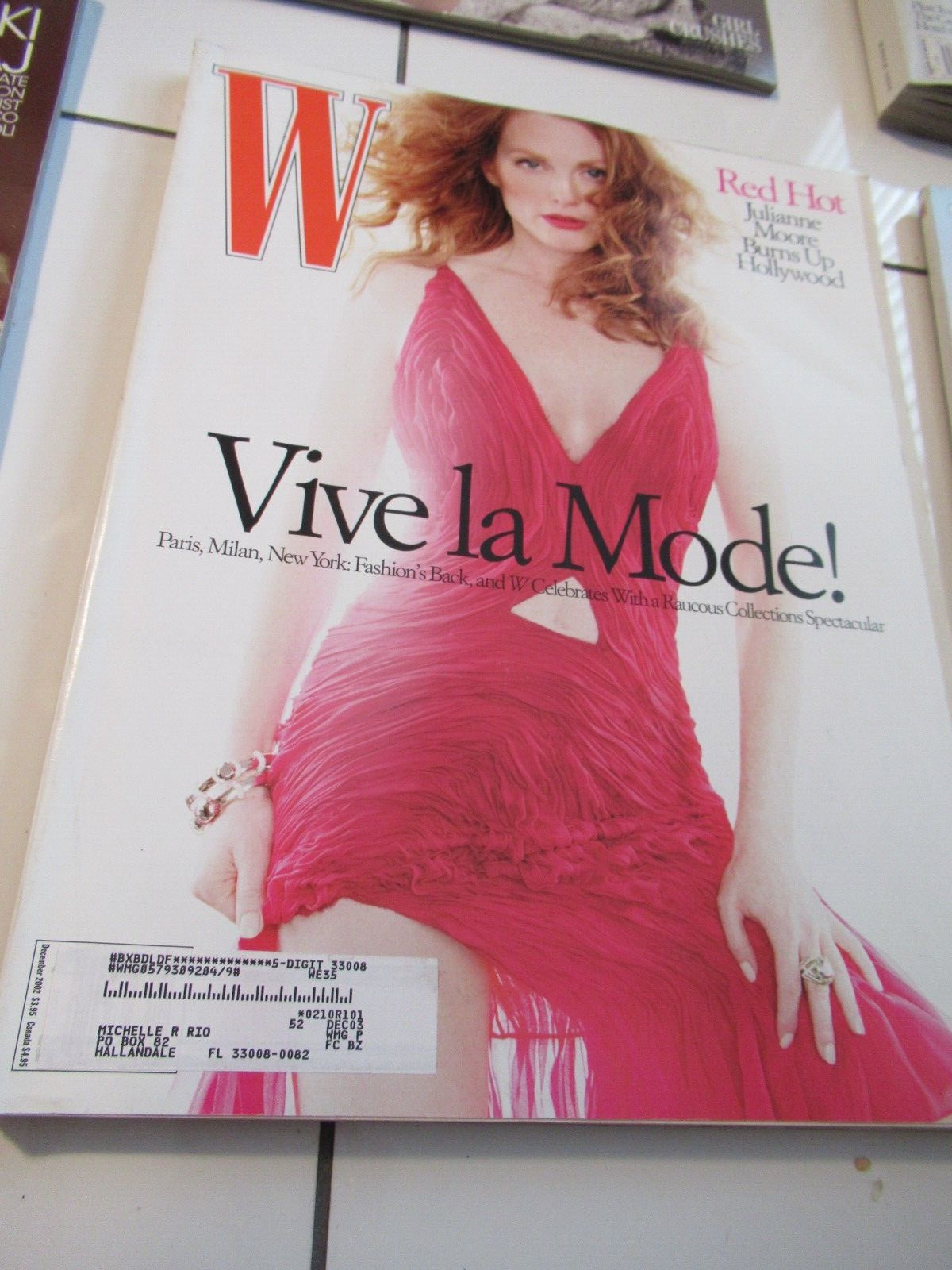december 2002 W magazine Julianne Moore 288 pages BEST PRICE ON EBAY MINT!!