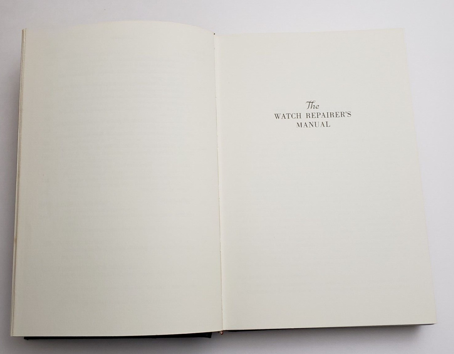 1973 The Watch Repairer&rsquo;s Manual Henry B. Fried Third Edition No Jacket