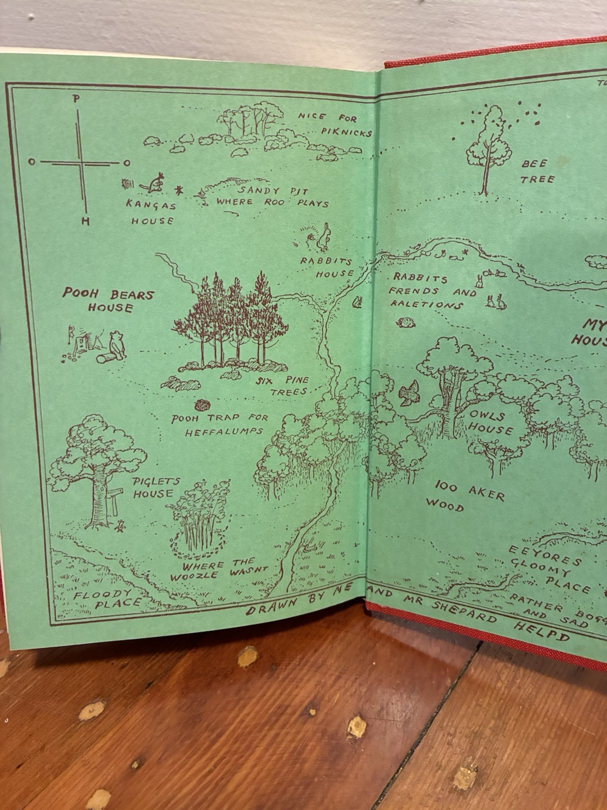 Winnie-the-Pooh a a Milne 1961 Vintage Hardcover Book