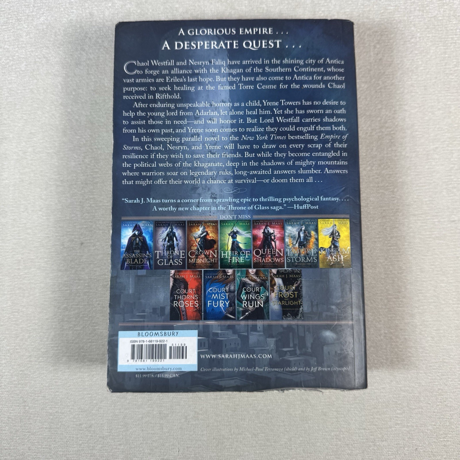 Throne of Glass TOWER OF DAWN Sarah J Maas PAPERBACK YA Fantasy OOP Cover