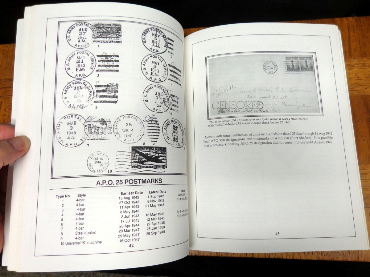 COMBAT INFANTRY MAIL: POSTMARKS USED BY WORLD WAR II U.S. INFANTRY DIVISION APOS