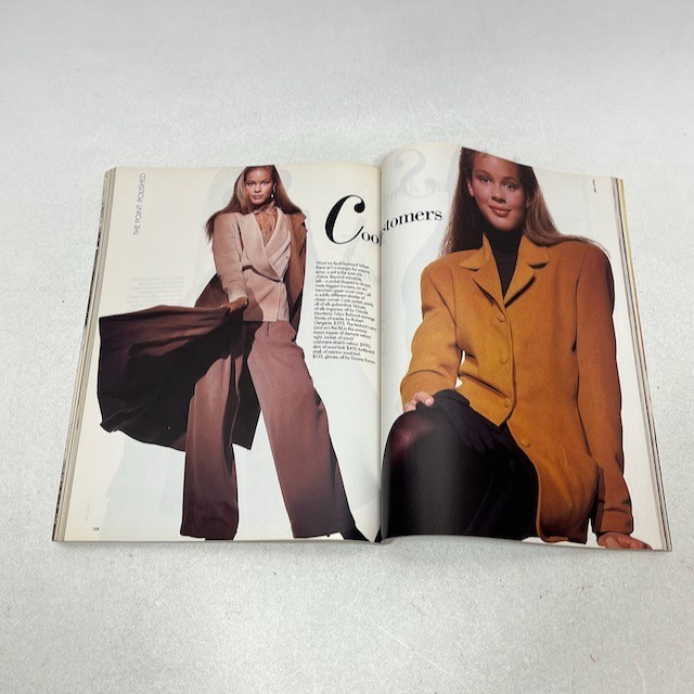 Mademoiselle Magazine Fall 1988 Vintage Fashion Makeup Guide Green Cover