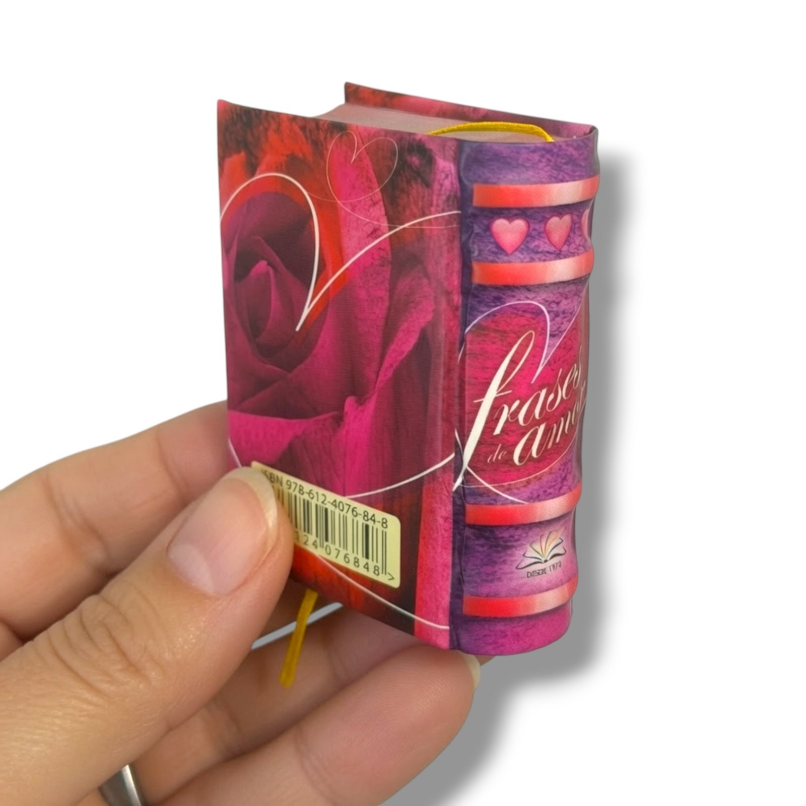beautiful Frases de Amor Spanish hardcover 2.65&Prime; high mini book 440 color pages